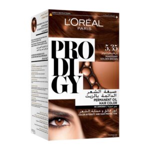 Loreal Prodigy Hair Dye Almond Mahogany Golden Brown Color Kit 5.35