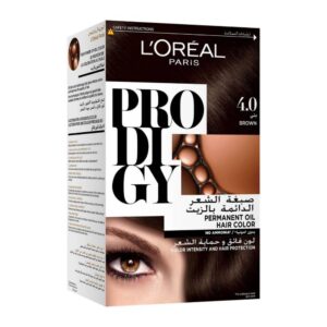 Loreal Prodigy Hair Dye, Brown Color Kit 4.0