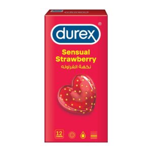 Durex Sensual Strawberry Condoms 12 Pcs
