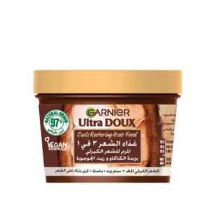 Garnier, Ultra Doux, Cocoa Butter 3-in-1 Hair Food, for Dry Curly Hair - 390 Ml
