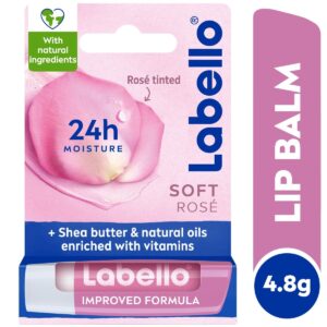 Labello, Lip Balm, Soft Rose, For Moisturized & Beautified Lips - 4.8 Gm