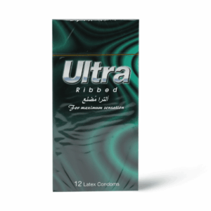 Ultra Comdoms Ribbed 12Pcs