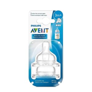 Avent Classic Plus Teats +3 Months 2 pcs