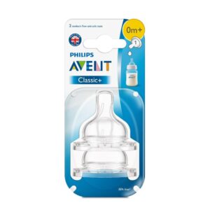 Avent Classic Plus Teats + 0 Month 2 pcs