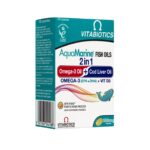 Aquamarine, Cod Liver Oil + Omega-3 Oil, Vit D3 – 60 Capsules