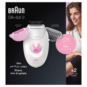 Braun Epilator Silkepil 3, 3270  Leg & Body With Shaver