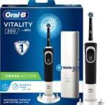 Oral-B Vitality 200 Electric Toothbrush with Travel Case, Black Color, Rechargeable