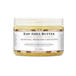Nubian Heritage RAW SHEA BUTTER HAND & BODY SCRUB 12 oz