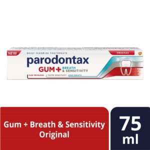Parodontax Toothpaste Gum + Breath & Sensitivity, Original - 75 Ml