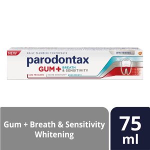 Parodontax Toothpaste Gum + Breath & Sensitivity Whitening - 75 Ml