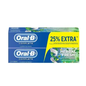 Oral-B Complete Toothpaste with Mint and Lemon Extract - 2 X 100 Ml