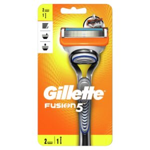 Gillette Fusion Razor Manual with 2 blades - 1 Kit