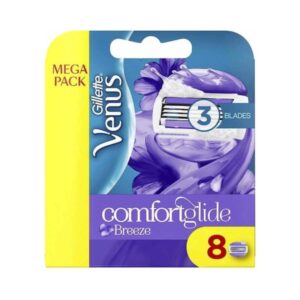Gillette Venus Breeze Razor, 3 Blades - 8 Pcs