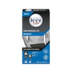 Veet Men Intimate Hair Removal Kit, Mens Hair Removal Cream 100ml, After Shave Balm 50ml, 1 Spatula, Hair Removal Cream For, Pubic Hair Removal, Intimate Hair Removal