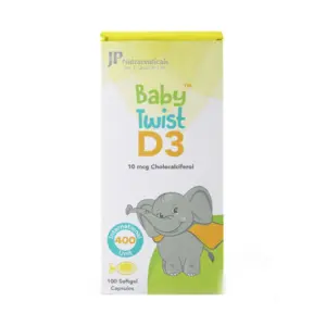 Jamjoom Pharma Baby Twist D3 400 IU 100 Capsules