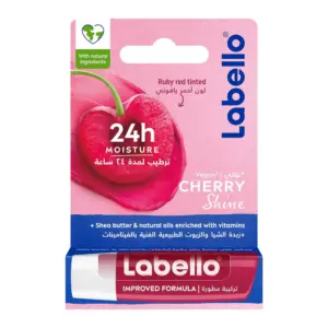 Labello Moisturizing Lip Balm, Cherry Shine, 4.8G