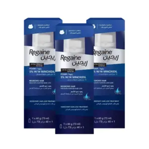 Regaine Men Foam 5% – 3 Pack (3-Month Supply)