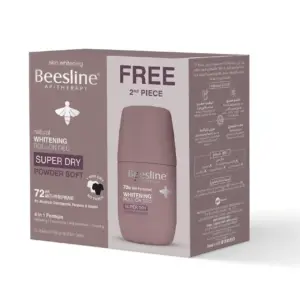 Beesline Deo Roll Super Dry Powder Soft 50 Ml (1+1)
