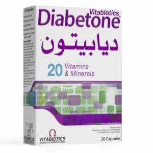 Diabetone vitamins and minerals 30 capsules