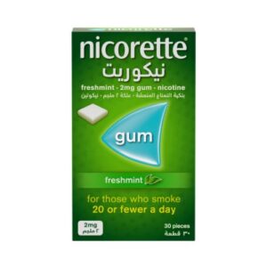Nicorette Gum Freshmint 2mg 30 Pcs