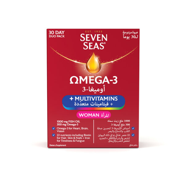 Seven Seas Omega 3 Plus Multivitamins for Women 30 Gelatin Capsules