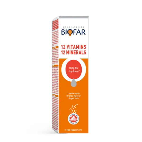 Biofar Effervescent 12 Vitamins & 12 Minerals - 20 Tablets