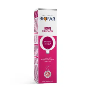 Biofar Effervescent Iron & Folic Women's energy - 20 Tabs