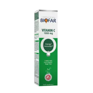 Biofar Effervescent Vitamin C 1000 Mg - 20 Tablets