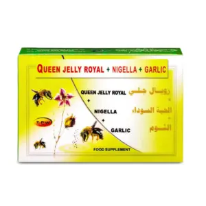 Queen Jelly Royal + Garlic + Nigella 30 Capsules