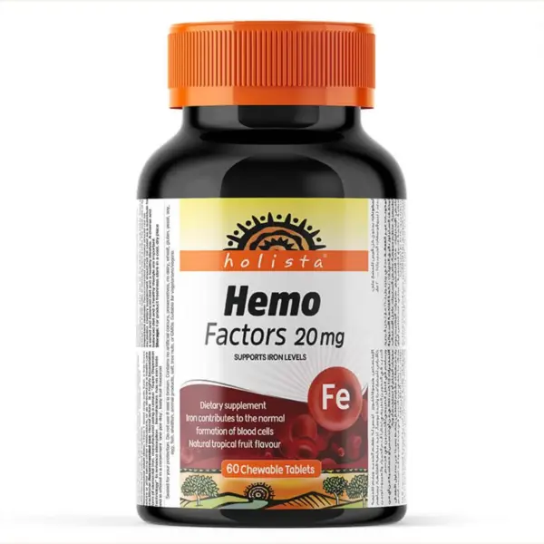 Holista Hemo Factors 20 mg 60 Chewable Tablets