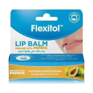 Flexitol Papaya Lip Balm 10g