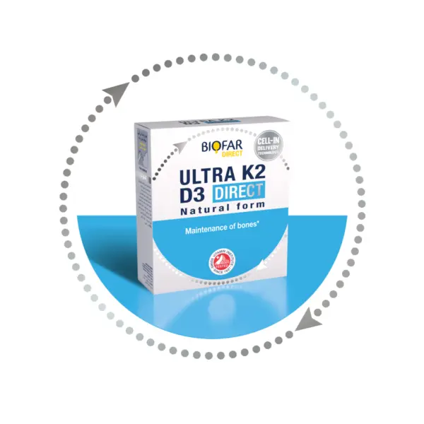 Biofar Direct Ultra Vitamin K2 D3 Support Bones - 14 Sticks
