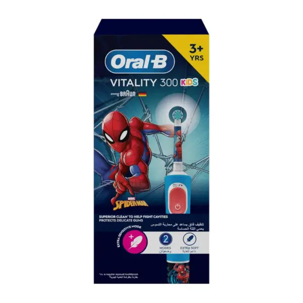 Oral-B Vitality 300 Kids Rechargeable Electric Toothbrush Marvel Spiderman