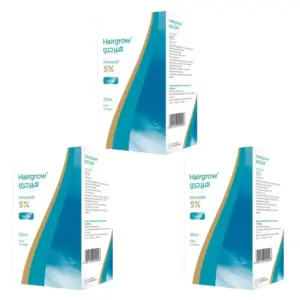 Hair-Grow Minoxidil 5% Solution 50 ml 3 Pack