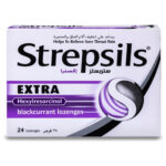 Strepsils Extra Blackcurrant Lozenges 24 Pcs
