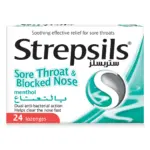 Strepsils, Sore Throat & Blocked Nose with Menthol - 24 Pcs